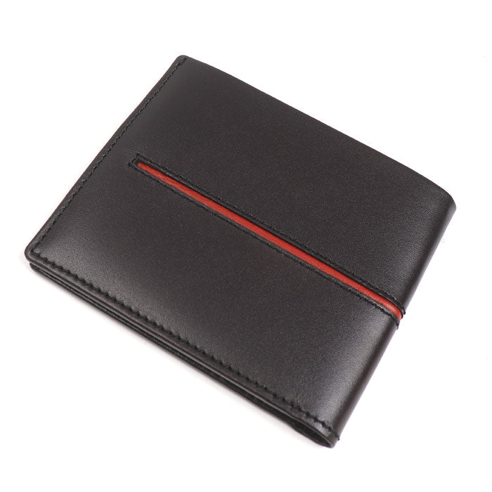 TOD’S トッズ 札入れ 二つ折り財布 ブラウン レッド メンズ【中古】【美品】