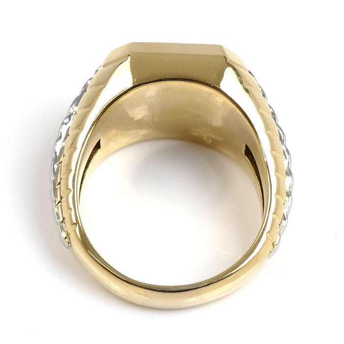 K18YG/Pt900 リング・指輪 ダイヤモンド1.613ct 22号 33.5g メンズ【中古】