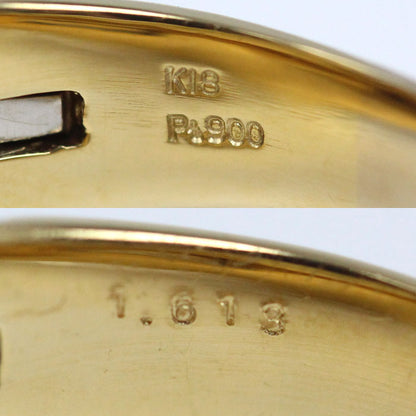 K18YG/Pt900 リング・指輪 ダイヤモンド1.613ct 22号 33.5g メンズ【中古】