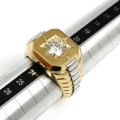 K18YG/Pt900 リング・指輪 ダイヤモンド1.613ct 22号 33.5g メンズ【中古】