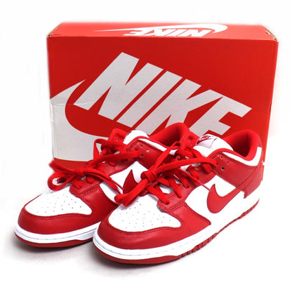 NIKE ナイキ DUNK LOW SP UNIVERSITY RED スニーカー ホワイト レッド CU1727-100 27.5cm メンズ【中古】【美品】