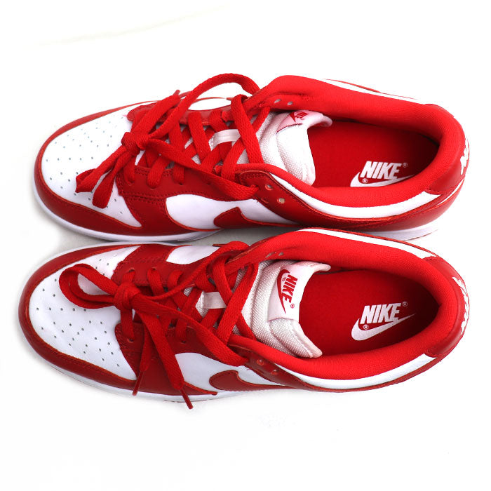 NIKE ナイキ DUNK LOW SP UNIVERSITY RED スニーカー ホワイト レッド CU1727-100 27.5cm メンズ【中古】【美品】