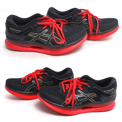 asics アシックス メタライド ランニングシューズ スニーカー ブラック レッド 1011A142 28cm メンズ【中古】