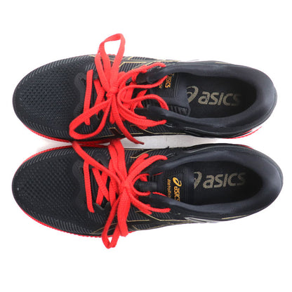 asics アシックス メタライド ランニングシューズ スニーカー ブラック レッド 1011A142 28cm メンズ【中古】