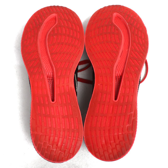 asics アシックス メタライド ランニングシューズ スニーカー ブラック レッド 1011A142 28cm メンズ【中古】