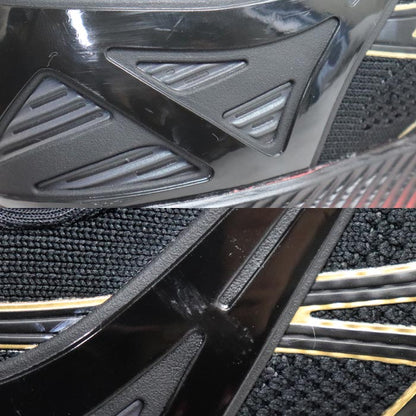 asics アシックス メタライド ランニングシューズ スニーカー ブラック レッド 1011A142 28cm メンズ【中古】