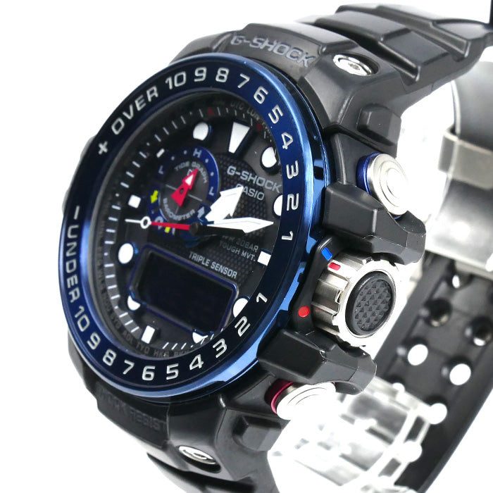 CASIO カシオ G-SHOCK ガルフマスター 腕時計 ソーラー GWN-1000B-1BJF 電波 メンズ【中古】