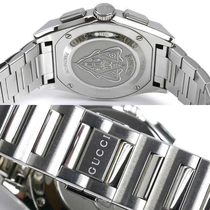 GUCCI グッチ パンテオン クロノグラフ 腕時計 電池式 YA115235/115.2 メンズ【中古】