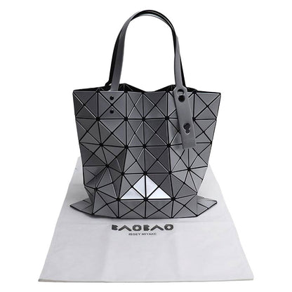ISSEY MIYAKE イッセイミヤケ バオバオ ルーセント メタリック ハンドバッグ シルバー BB53AG053 メンズ【未使用】【買取品】
