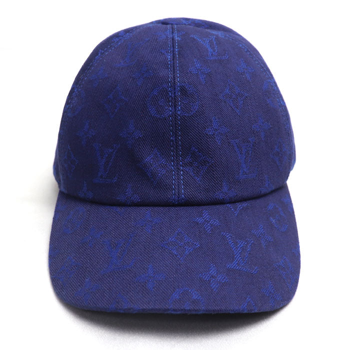 LOUIS VUITTON ルイ・ヴィトン キャスケット モノグラム エッセンシャル キャップ ブルー M77590 NX1221 L ユニセックス【中古】【美品】