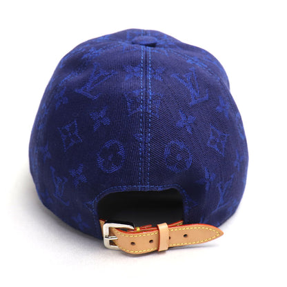 LOUIS VUITTON ルイ・ヴィトン キャスケット モノグラム エッセンシャル キャップ ブルー M77590 NX1221 L ユニセックス【中古】【美品】