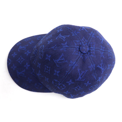 LOUIS VUITTON ルイ・ヴィトン キャスケット モノグラム エッセンシャル キャップ ブルー M77590 NX1221 L ユニセックス【中古】【美品】