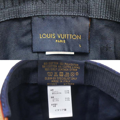 LOUIS VUITTON ルイ・ヴィトン キャスケット モノグラム エッセンシャル キャップ ブルー M77590 NX1221 L ユニセックス【中古】【美品】