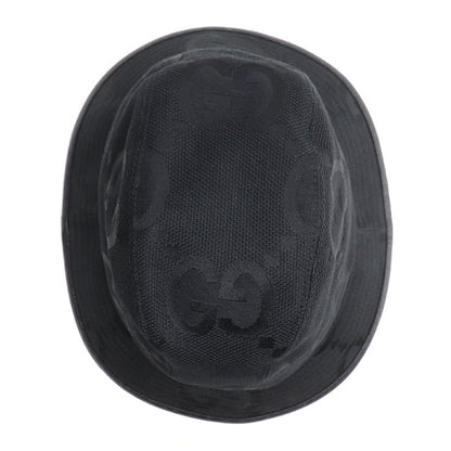 GUCCI グッチ ジャンボGGキャンバス バケットハット ハット ブラック 727563 L ユニセックス【中古】【美品】