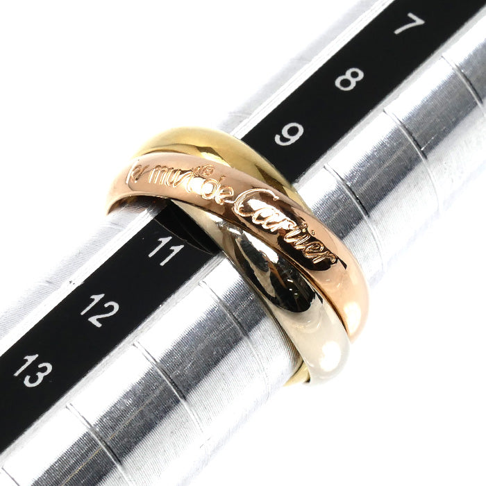 CARTIER カルティエ K18YG/PG/WG les must de Cartier トリニティ リング・指輪 10号 50 7.1g レディース【中古】【美品】
