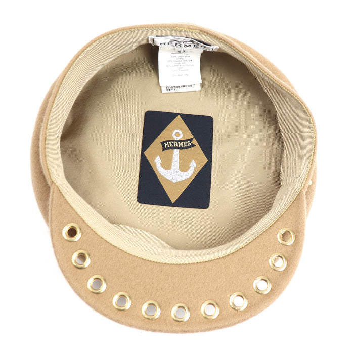HERMES エルメス ヴォーバン セーラー キャスケット ベージュ H232034N 
57 レディース【中古】【美品】