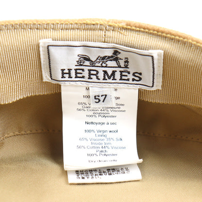 HERMES エルメス ヴォーバン セーラー キャスケット ベージュ H232034N 
57 レディース【中古】【美品】
