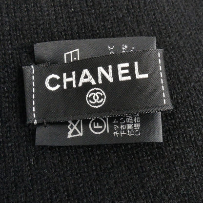 CHANEL シャネル カメリア ニットキャップ ブラック ホワイト AA9508 レディース【中古】【美品】