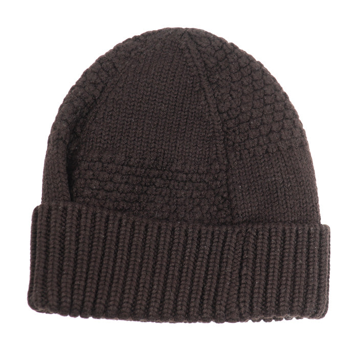 LOUIS VUITTON ルイ・ヴィトン ダミエ レザーパッチ ニットキャップ ブラウン 402775 レディース【中古】