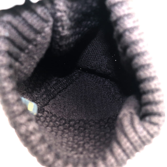 LOUIS VUITTON ルイ・ヴィトン ダミエ レザーパッチ ニットキャップ ブラウン 402775 レディース【中古】