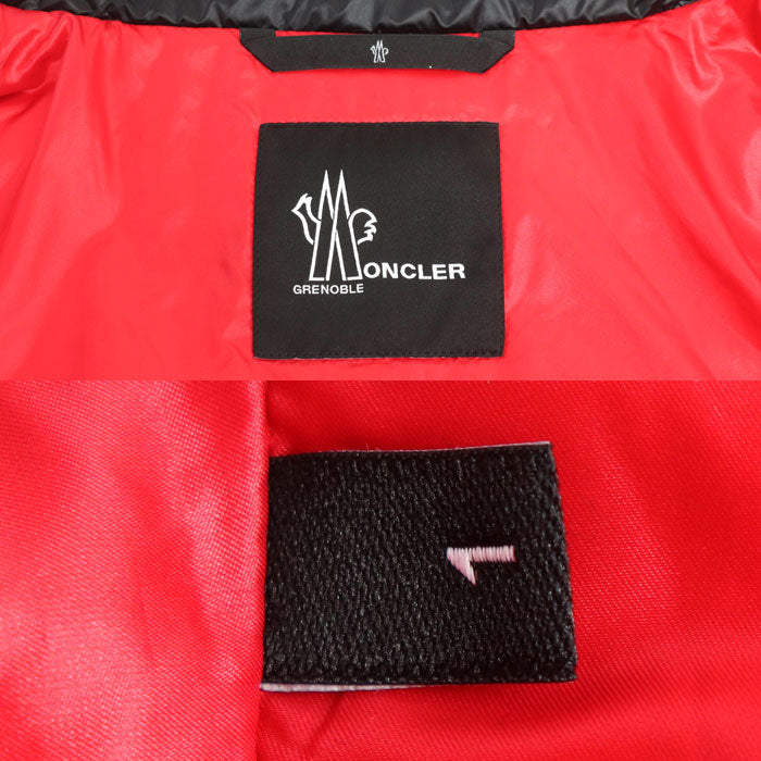 MONCLER モンクレール CANMORE ダウンジャケット ブラック レッド G20971A50400 
1 GRENOBLE メンズ【中古】