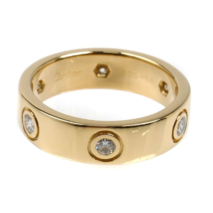 CARTIER カルティエ K18YG イエローゴールド ラブリング クラシック 6P ダイヤ リング・指輪 ダイヤモンド 14号 54 7.5g レディース【中古】【美品】