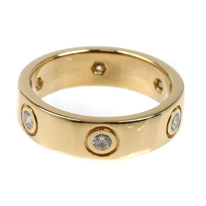 CARTIER カルティエ K18YG イエローゴールド ラブリング クラシック 6P ダイヤ リング・指輪 ダイヤモンド 14号 54 7.5g レディース【中古】【美品】