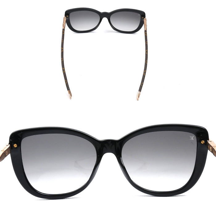 LOUIS VUITTON ルイ・ヴィトン シャルロット モノグラム サングラス ブラック Z0781E 55□17-140 E1107 ユニセックス【中古】