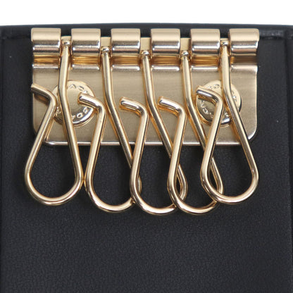 COACH コーチ シグネチャー 5連キーケース キーリング付き キーケース ブラウン F77998 IMAA8 アウトレット品 レディース【中古】【美品】