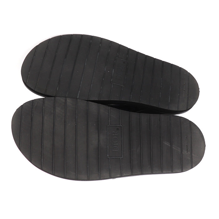 Dior ディオール DIOR HOMME ダイヤモンドロゴ サンダル ブラック LS0322 42 メンズ【中古】