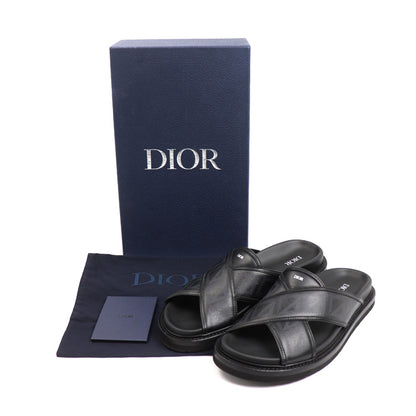 Dior ディオール DIOR HOMME ダイヤモンドロゴ サンダル ブラック LS0322 42 メンズ【中古】