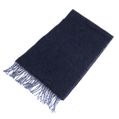 LOEWE ロエベ ロゴ アナグラム バイカラー スカーフ マフラー ネイビー ブルー F810250X01 ユニセックス【中古】