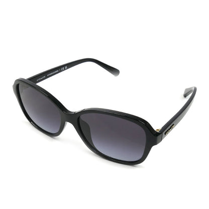 COACH コーチ オーバーサイズド オーバル サングラス ブラック CAE95 56□15 140 3N レディース【中古】