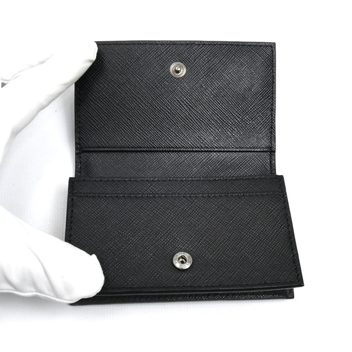 PRADA プラダ サフィアーノ カードケース ブラック 2MC122 QME F0002 メンズ【中古】【美品】