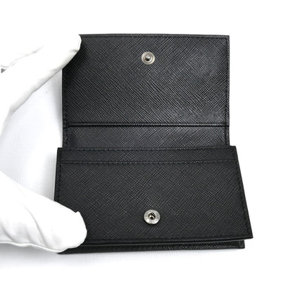 PRADA プラダ サフィアーノ カードケース ブラック 2MC122 QME F0002 メンズ【中古】【美品】