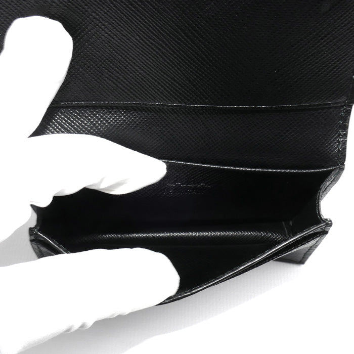 PRADA プラダ サフィアーノ カードケース ブラック 2MC122 QME F0002 メンズ【中古】【美品】