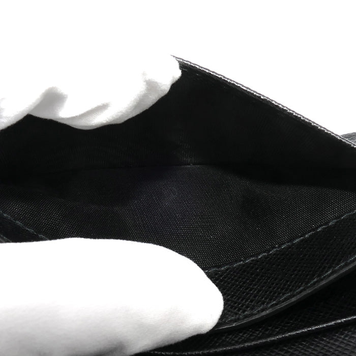 PRADA プラダ サフィアーノ カードケース ブラック 2MC122 QME F0002 メンズ【中古】【美品】