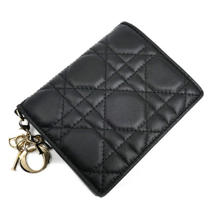 Dior ディオール レディディオール ガーデニア ウォレット ミニ カードケース ブラック S0178ONMJ_M900 レディース【中古】【極美品】