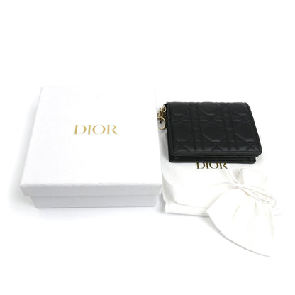Dior ディオール レディディオール ガーデニア ウォレット ミニ カードケース ブラック S0178ONMJ_M900 レディース【中古】【極美品】