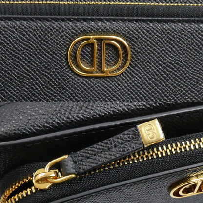 Dior ディオール カロ ダブルポーチ ショルダーバッグ ブラック S7431UBAE レディース【中古】【美品】