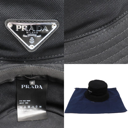 PRADA プラダ バケットハット ハット ブラック 2HC137 2DXI M ユニセックス【中古】【美品】