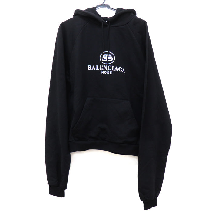 BALENCIAGA バレンシアガ パーカー ブラック 571194 L メンズ【中古】