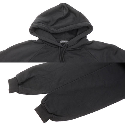 BALENCIAGA バレンシアガ パーカー ブラック 571194 L メンズ【中古】
