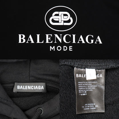 BALENCIAGA バレンシアガ パーカー ブラック 571194 L メンズ【中古】