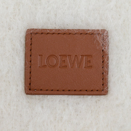 LOEWE ロエベ モヘア フリンジ マフラー ホワイト FSA6SS1X05 レディース【中古】【美品】