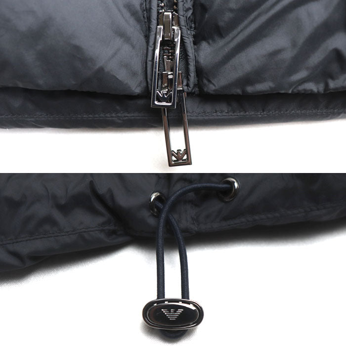 Emporio Armani エンポリオ・アルマーニ ダウンジャケット ブラック :[ 46 メンズ【中古】【美品】