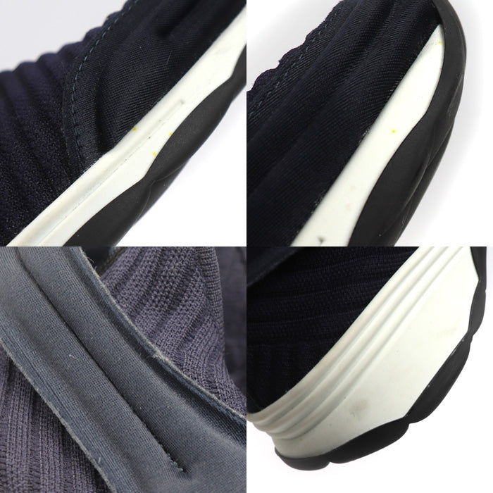 CHANEL シャネル ファブリック ソックスニーカー ココマーク スニーカー ネイビー G33729 
39 レディース【中古】