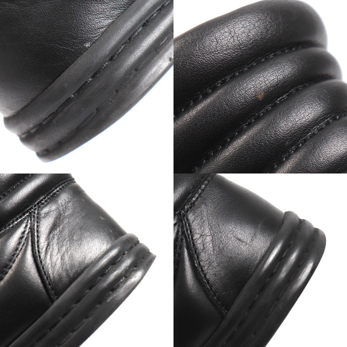 CHANEL シャネル レザー チェーン ハイカット スニーカー ブラック G31316 
33 レディース【中古】