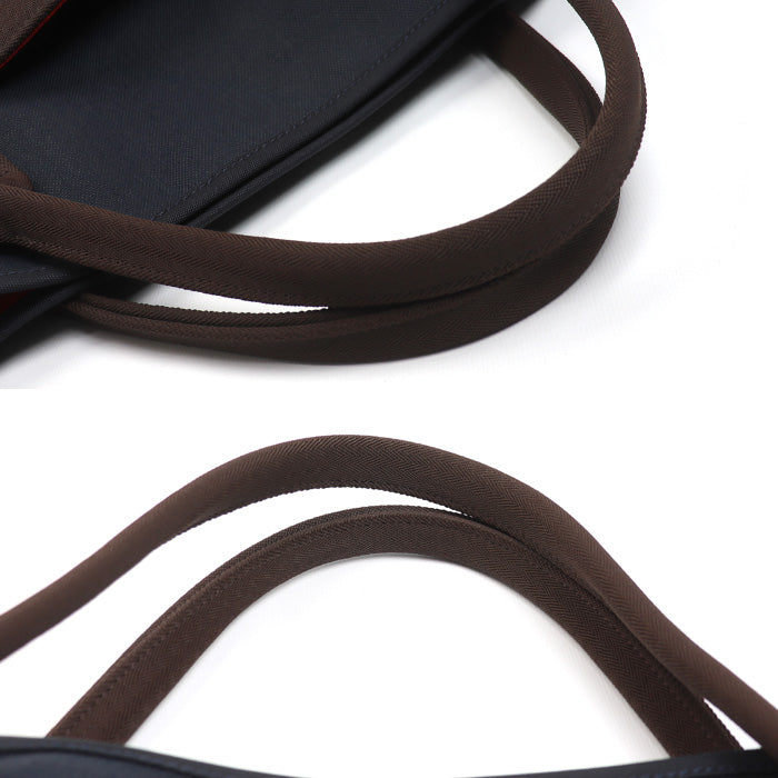 HERMES エルメス サック ド パンサージュ グルーム 2Wayショルダーバッグ ネイビー/フー U刻印 レディース【中古】【極美品】