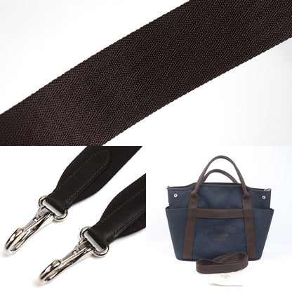 HERMES エルメス サック ド パンサージュ グルーム 2Wayショルダーバッグ ネイビー/フー U刻印 レディース【中古】【極美品】